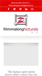 Mobile Screenshot of filmmakingnaturally.com